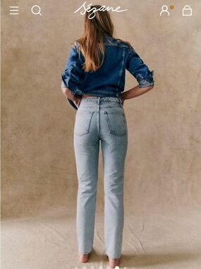 Sezane Brut Sexy Jeans size 4 (EU 36)